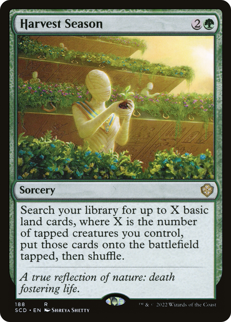 Harvest Season (SCD-188) [Starter Commander Decks]