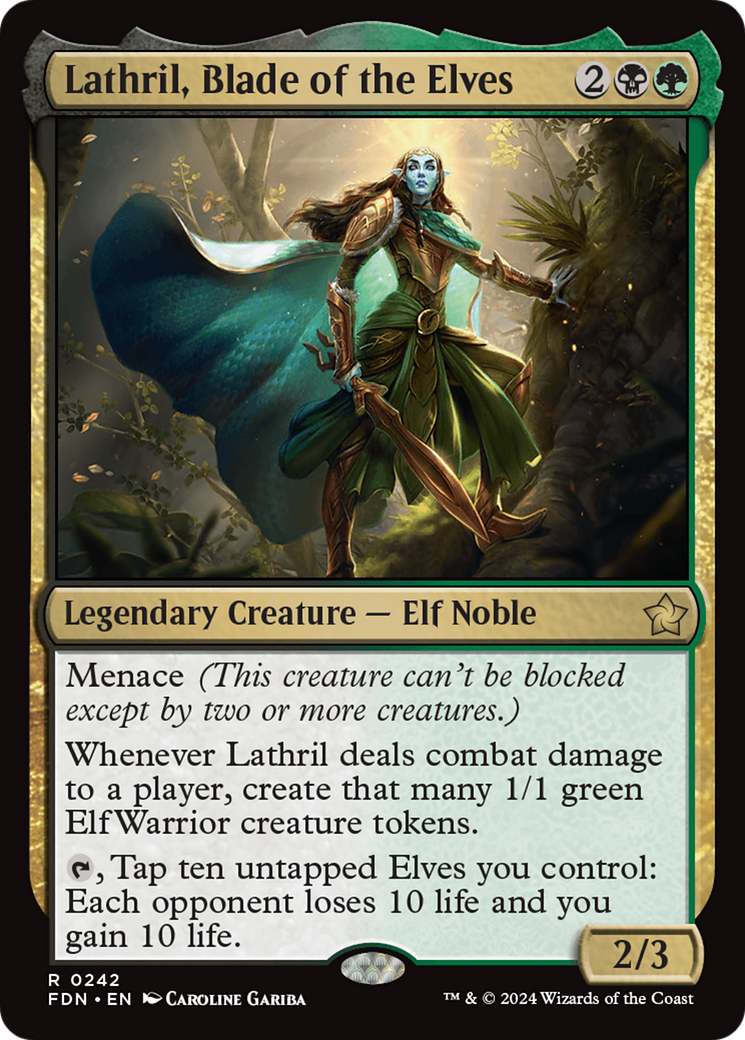 Lathril, Blade of the Elves (FDN-242) [Foundations]