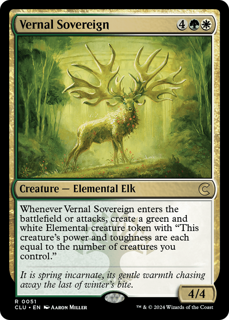 Vernal Sovereign (CLU-051) [Ravnica: Clue Edition]