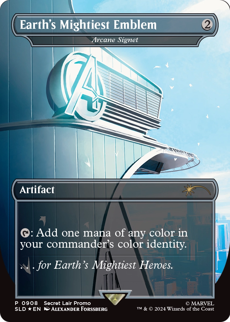 Arcane Signet (SLD-908) (Borderless) [Secret Lair Drop] Foil