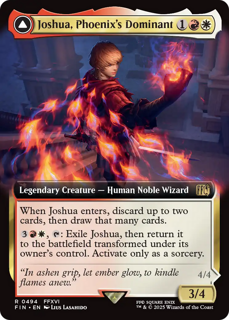 Joshua, Phoenix's Dominant (Extended Art) (FIN-494) [FINAL FANTASY]: (Extended Art)