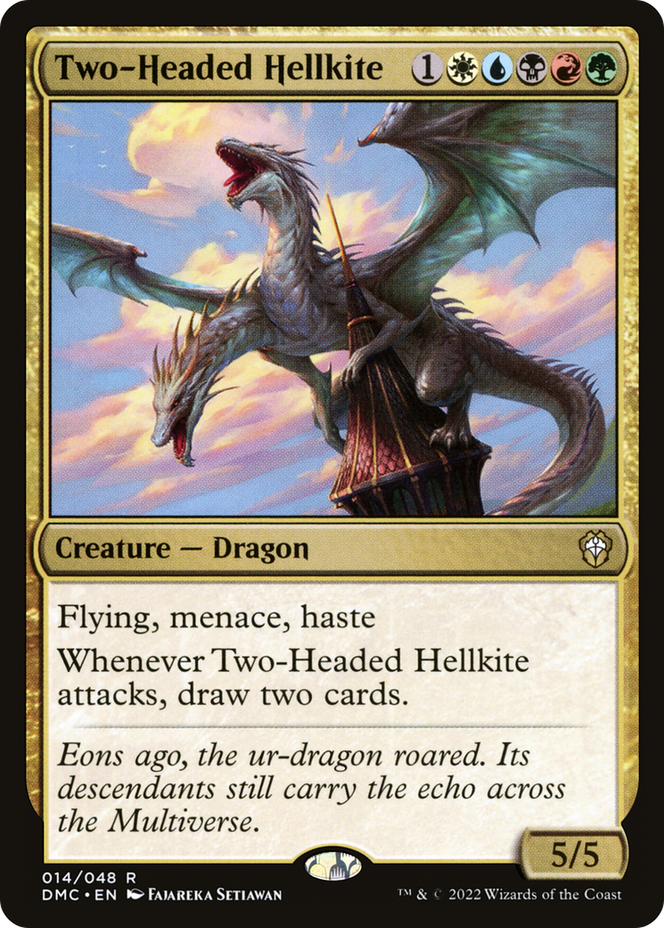 Two-Headed Hellkite (DMC-014) [Dominaria United Commander]