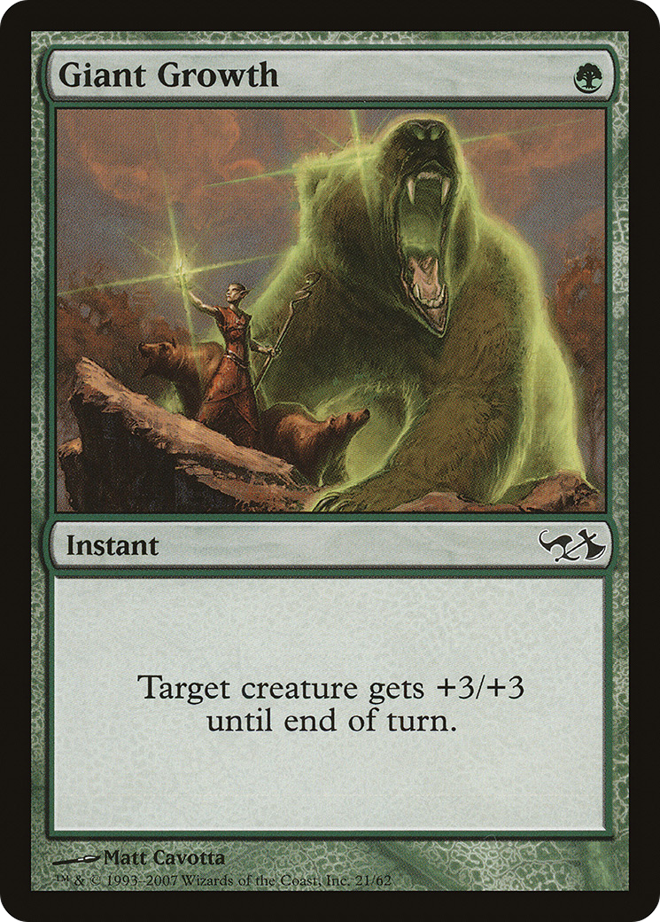Giant Growth (EVG-021) [Duel Decks: Elves vs. Goblins]