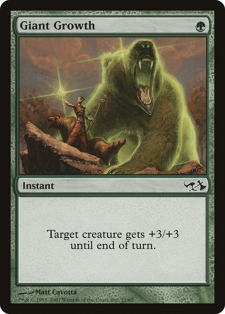 Giant Growth (EVG-021) [Duel Decks: Elves vs. Goblins]