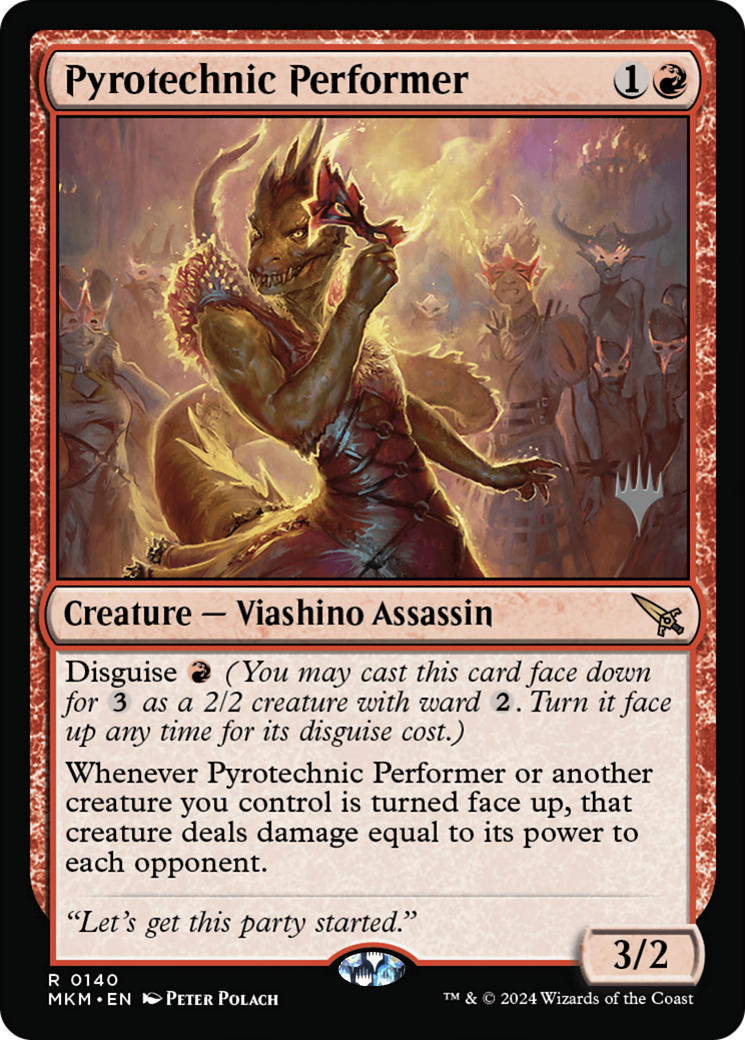 Pyrotechnic Performer (PPMKM-140P) [Murders at Karlov Manor Promos]
