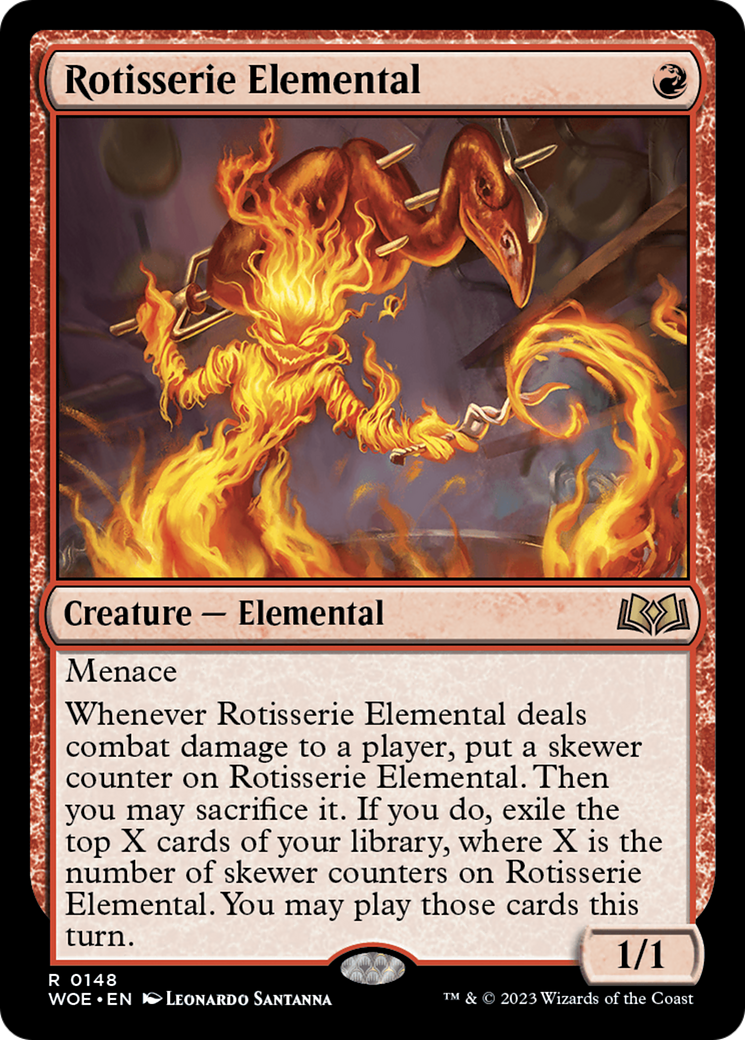 Rotisserie Elemental (WOE-148) [Wilds of Eldraine] Foil