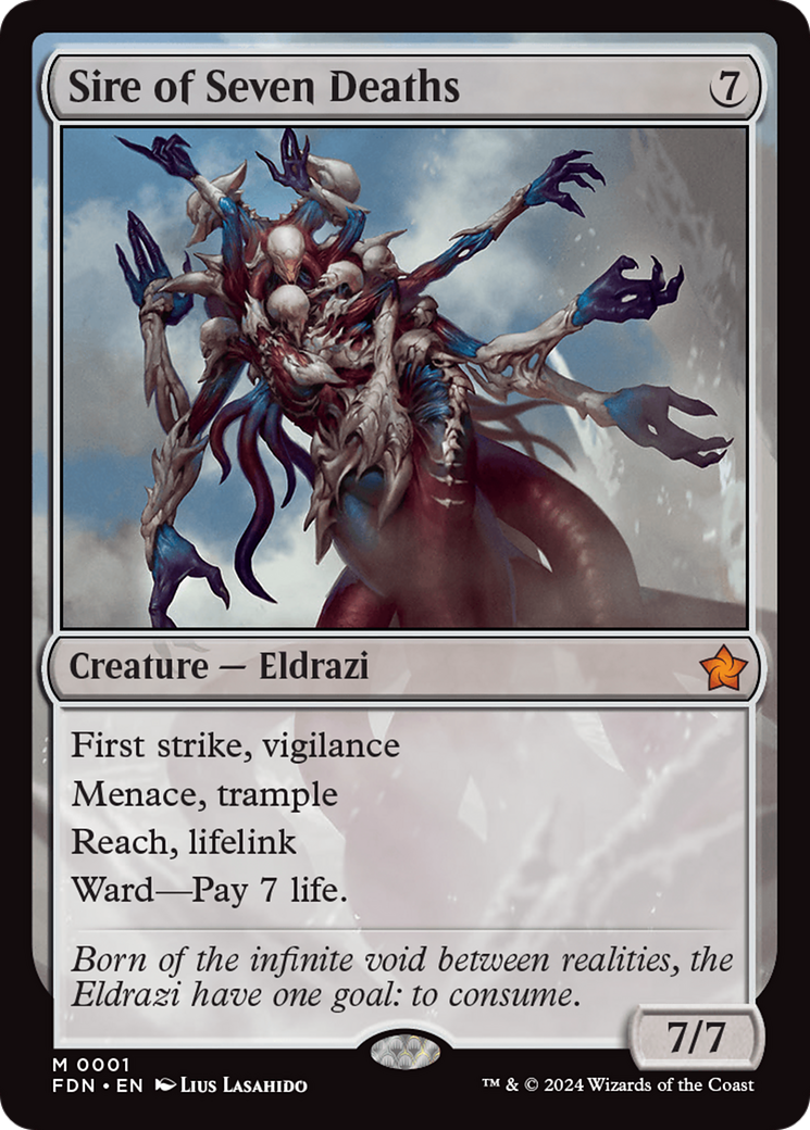Sire of Seven Deaths (FDN-001) [Foundations] Foil