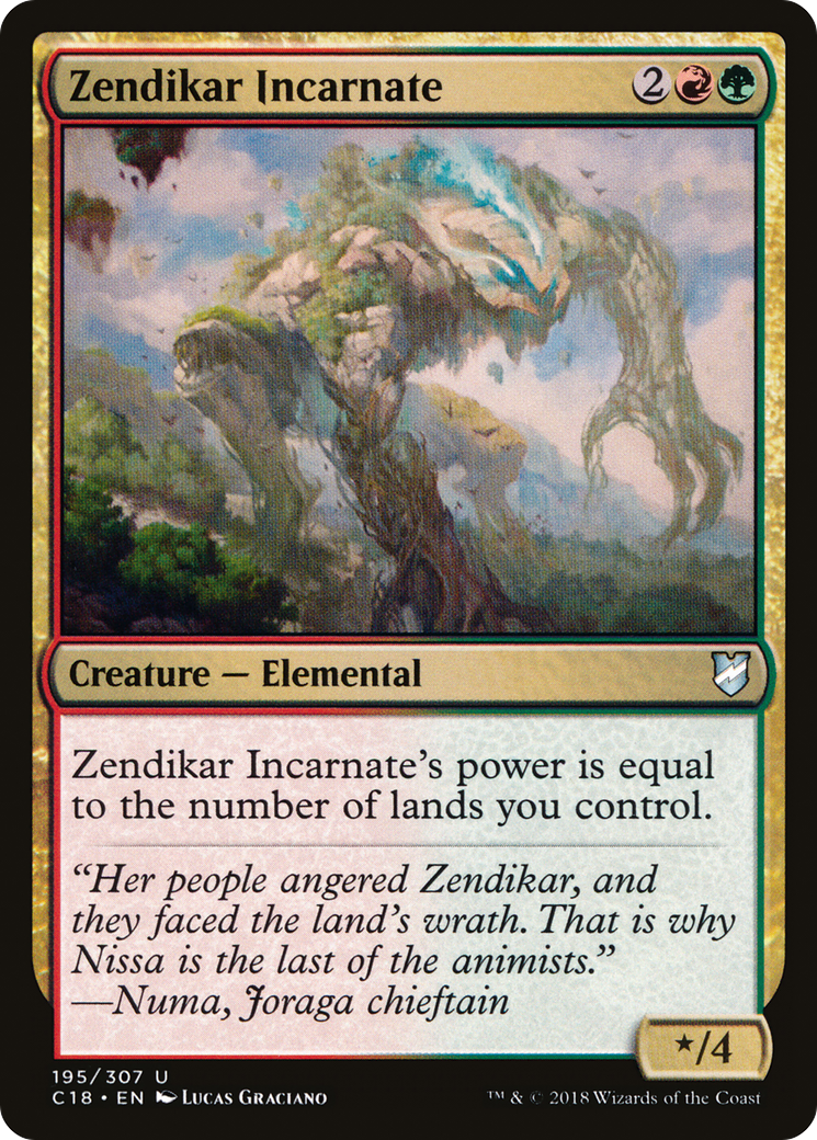 Zendikar Incarnate (C18-195) [Commander 2018]