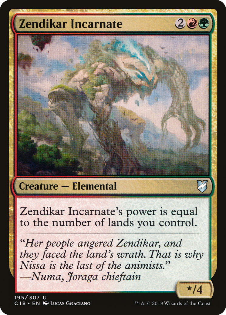 Zendikar Incarnate (C18-195) [Commander 2018]