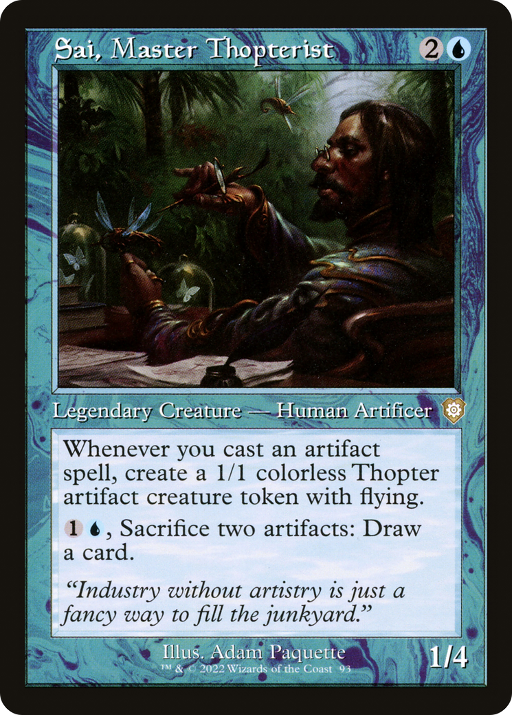 Sai, Master Thopterist (Retro Frame) (BRC-093) [The Brothers' War Commander]