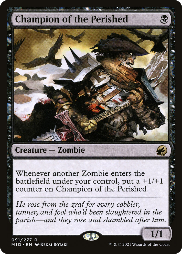Champion of the Perished (MID-091) [Innistrad: Midnight Hunt]