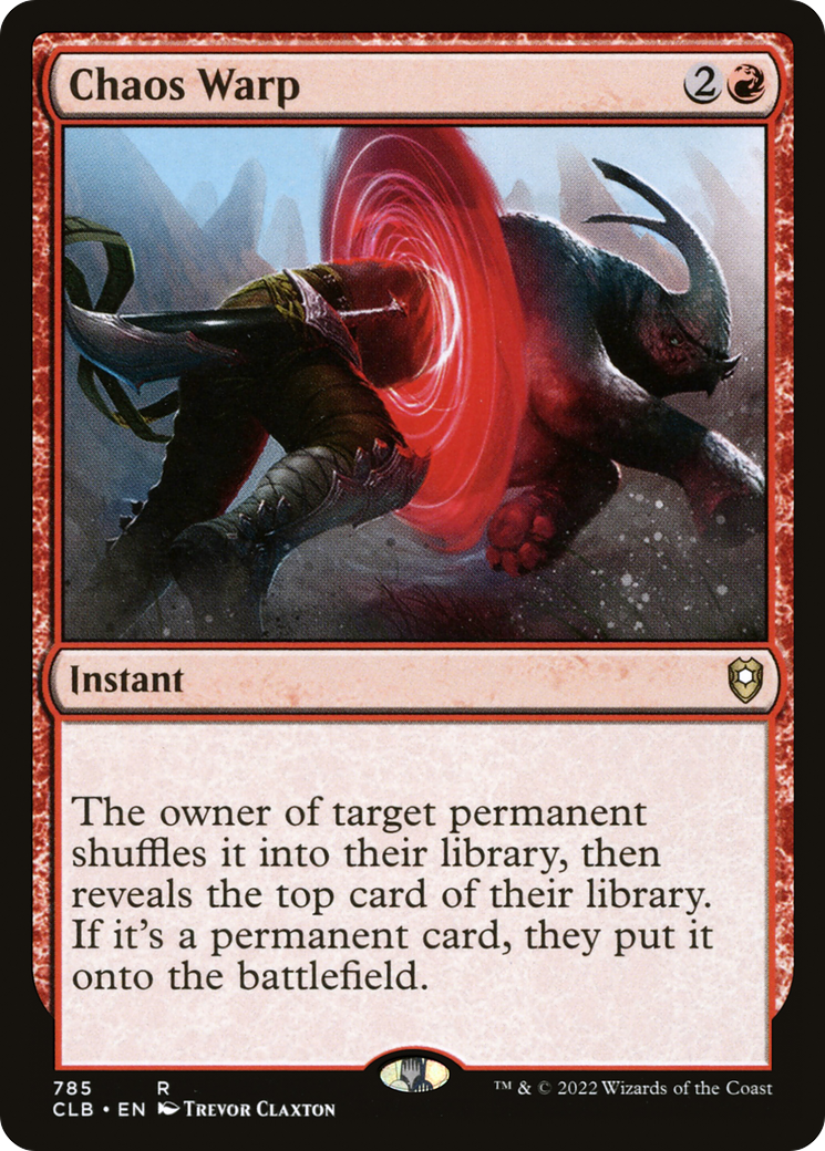 Chaos Warp (CLB-785) [Commander Legends: Battle for Baldur's Gate]