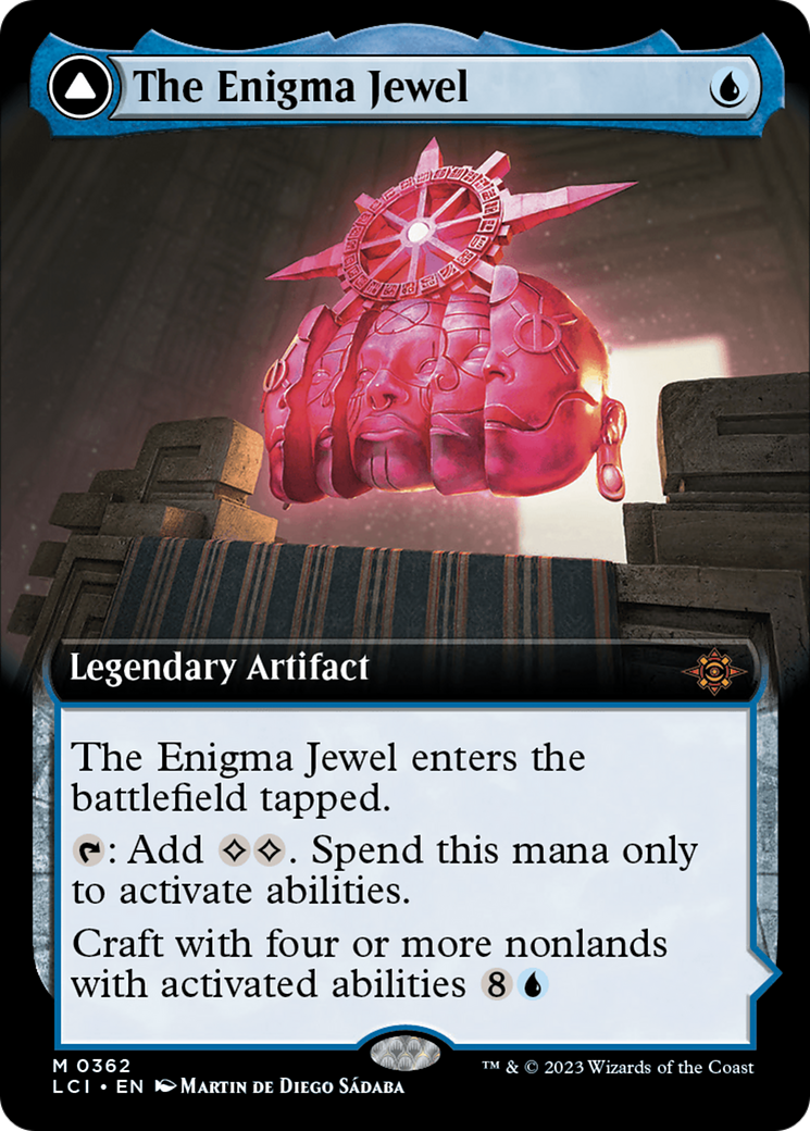 The Enigma Jewel // Locus of Enlightenment (LCI-362) [The Lost Caverns of Ixalan]: (Extended Art) Foil