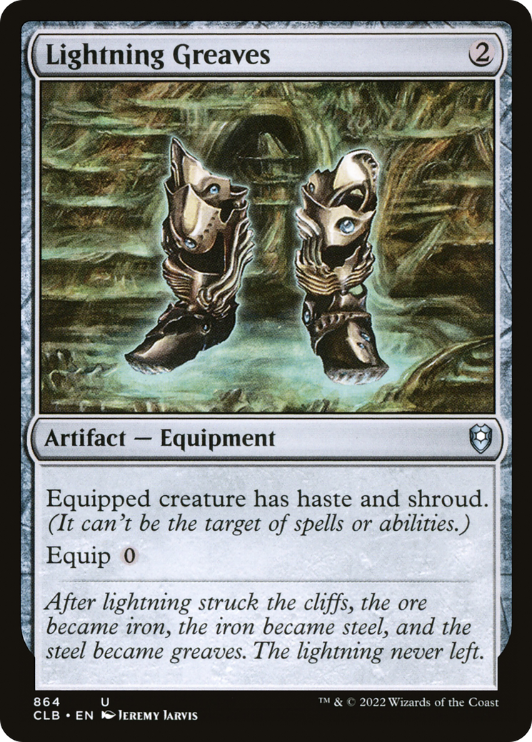 Lightning Greaves (CLB-864) [Commander Legends: Battle for Baldur's Gate]