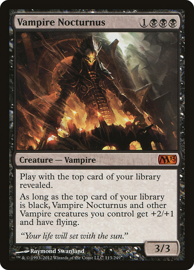 Vampire Nocturnus (M13-113) [Magic 2013]