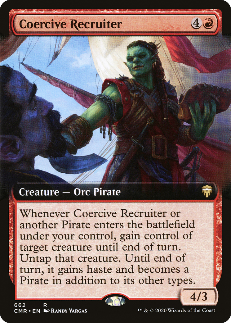 Coercive Recruiter (CMR-662) [Commander Legends]: (Extended Art)