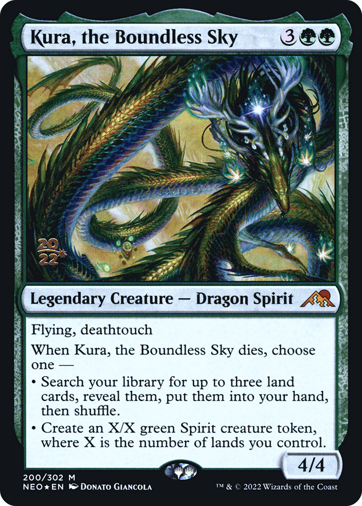 Kura, the Boundless Sky (PRE-200) [Kamigawa: Neon Dynasty Promos] Foil