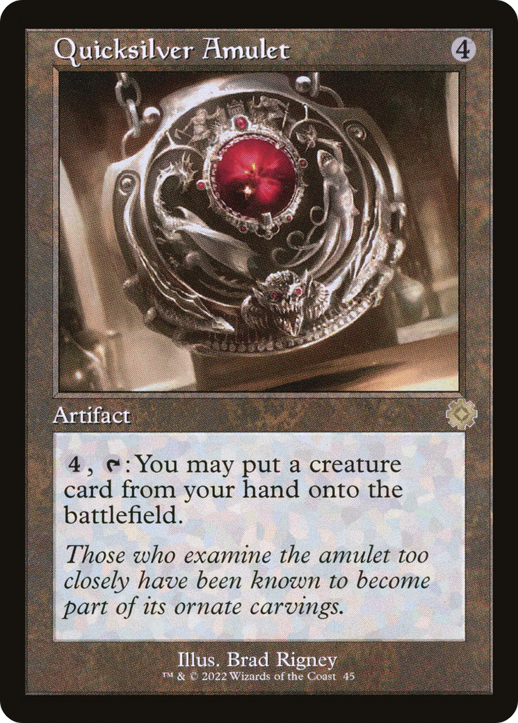 Quicksilver Amulet (BRR-045) [The Brothers' War Retro Artifacts]
