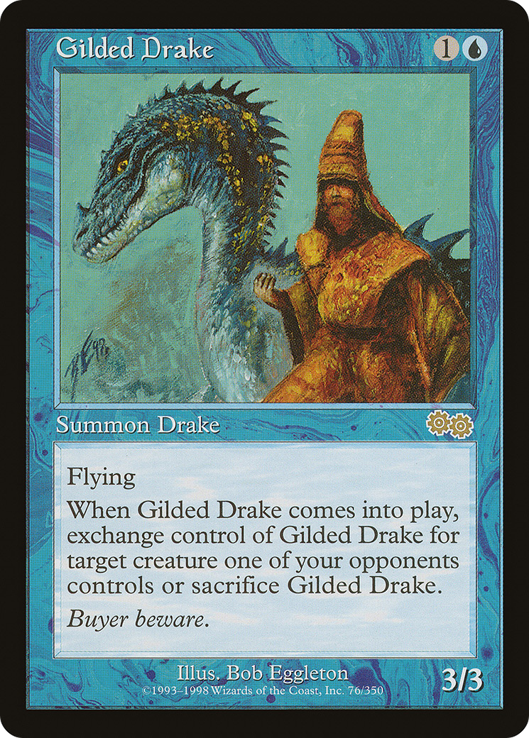 Gilded Drake (USG-076) [Urza's Saga]