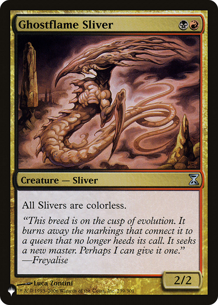 Ghostflame Sliver (LIST-TSP-239) [The List]