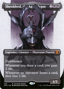 Sheoldred, the Apocalypse (ONE-435) [Dominaria United] (Borderless) Foil