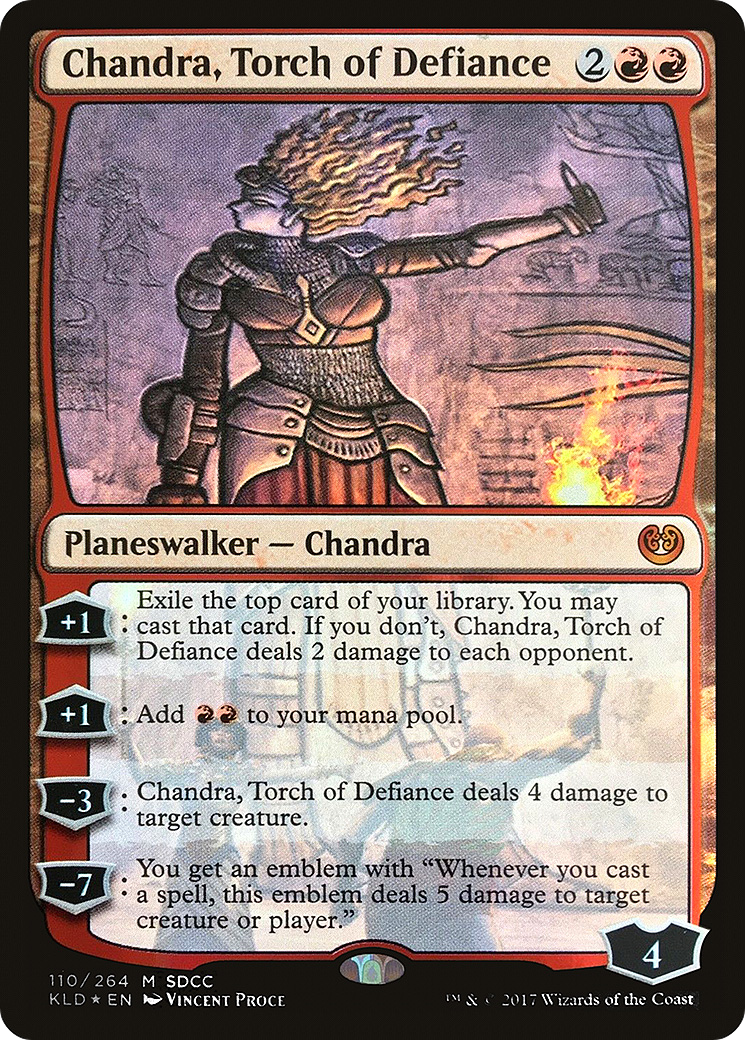 Chandra, Torch of Defiance (MEDIA-110) [San Diego Comic-Con 2017] Foil