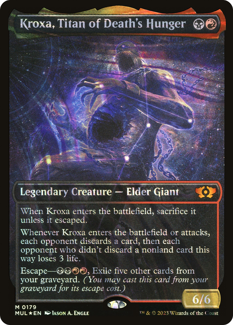 Kroxa, Titan of Death's Hunger (Halo Foil) (MUL-179) (Showcase) [Multiverse Legends] Foil