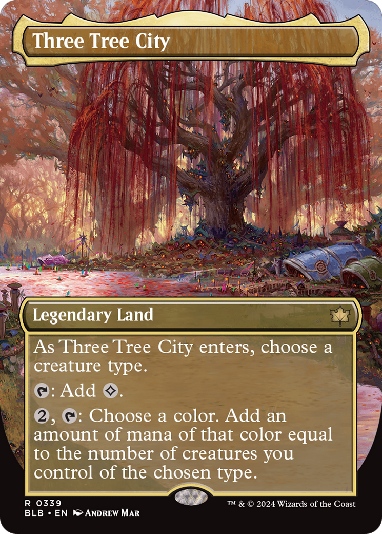 Three Tree City (BLB-339) [Bloomburrow] (Borderless)