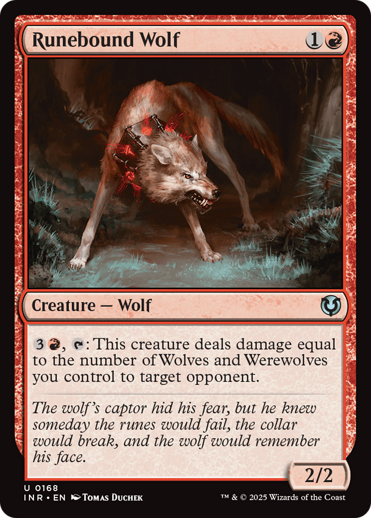 Runebound Wolf (INR-168) [Innistrad Remastered]