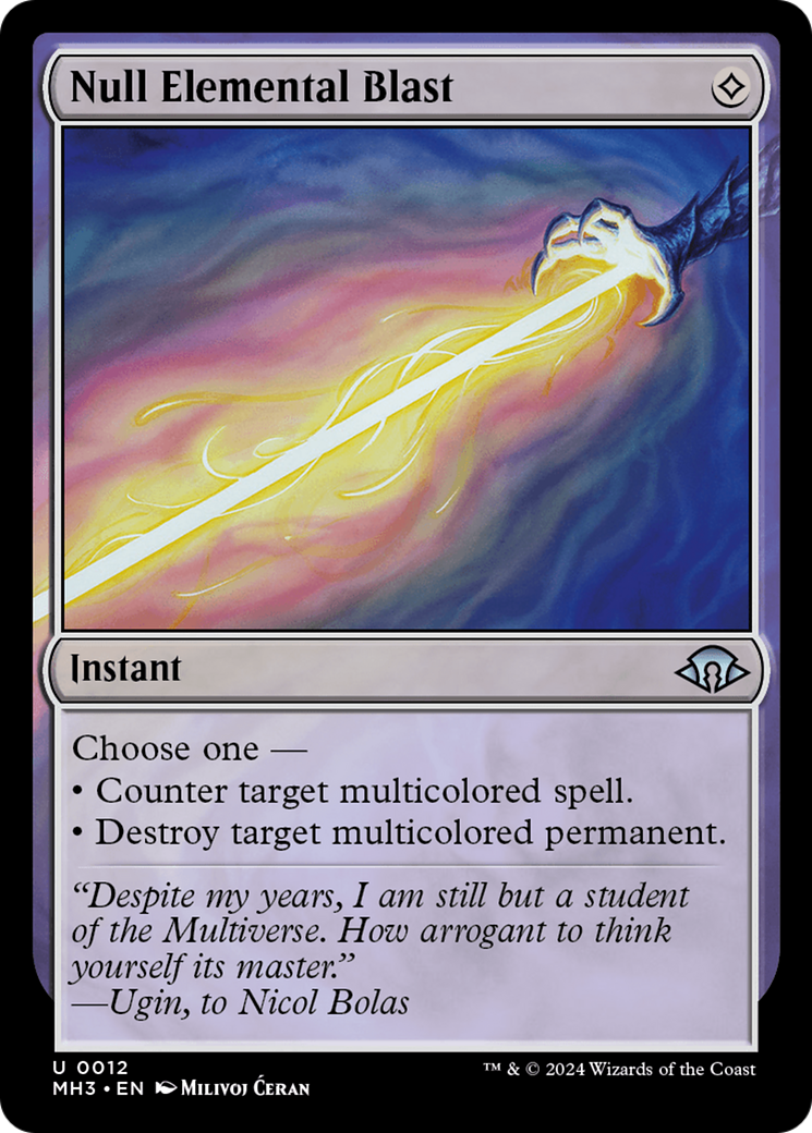 Null Elemental Blast (MH3-012) [Modern Horizons 3] Foil