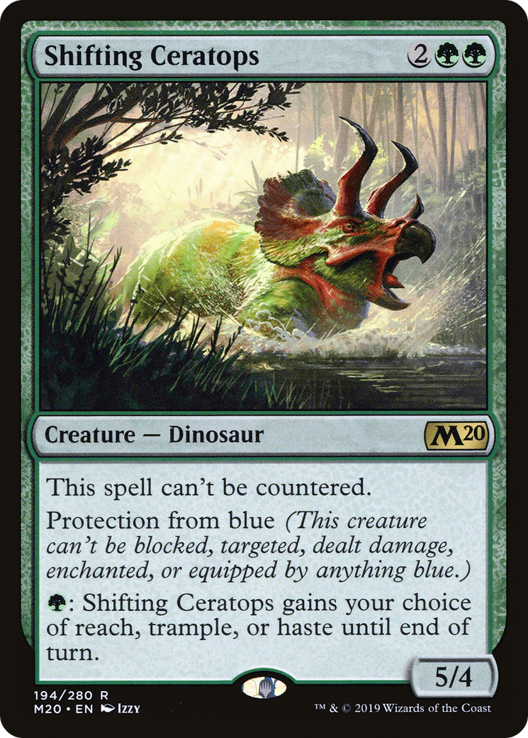 Shifting Ceratops (M20-194) [Core Set 2020] Foil