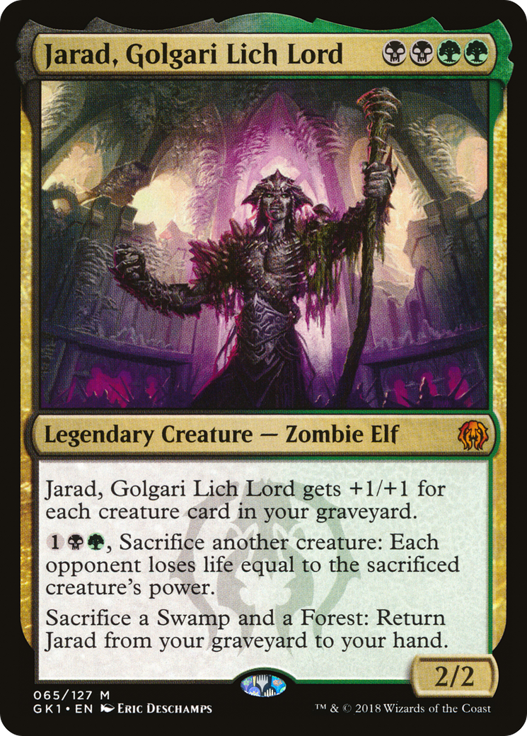 Jarad, Golgari Lich Lord (GR1-065) [GRN Guild Kit]