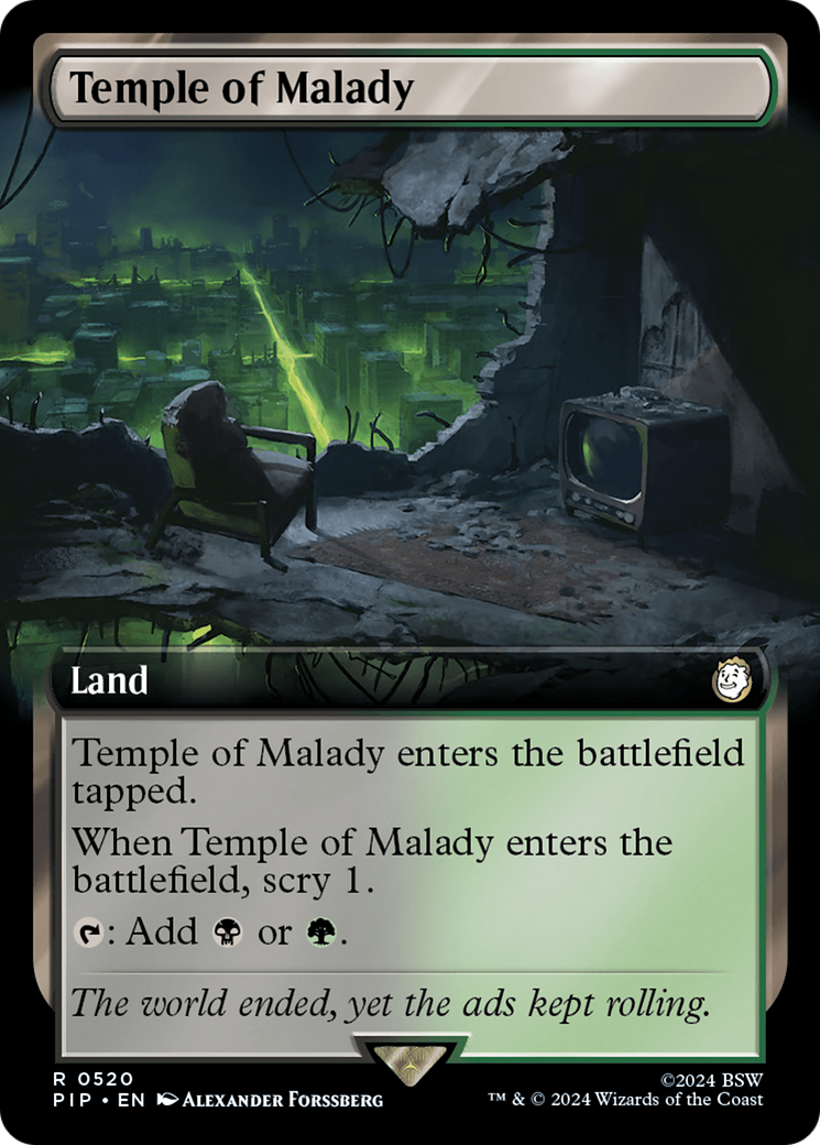 Temple of Malady (PIP-520) [Fallout]: (Extended Art) Foil