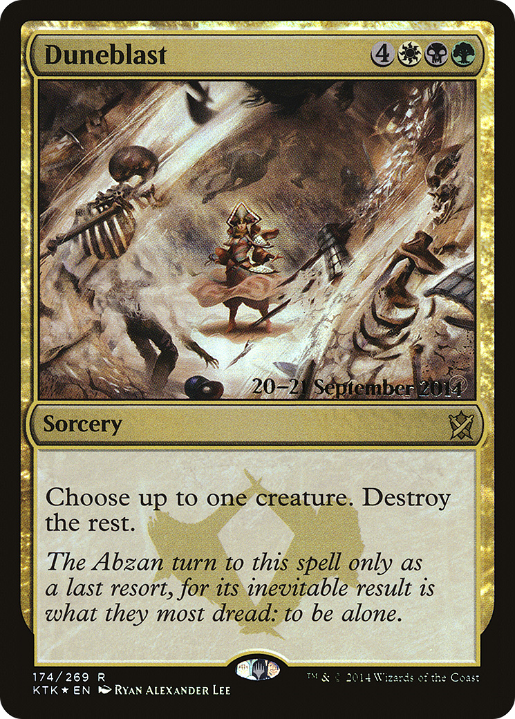 Duneblast (PRE-174S) [Khans of Tarkir Promos] Foil