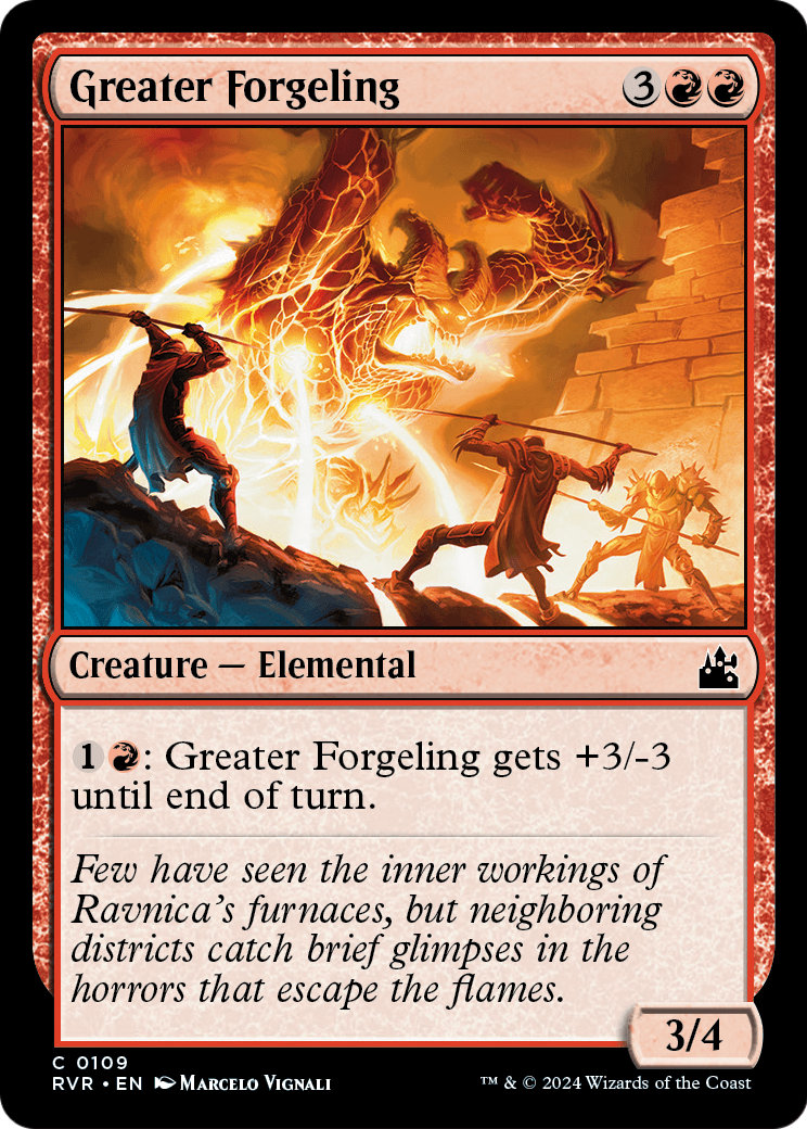 Greater Forgeling (RVR-109) [Ravnica Remastered] Foil