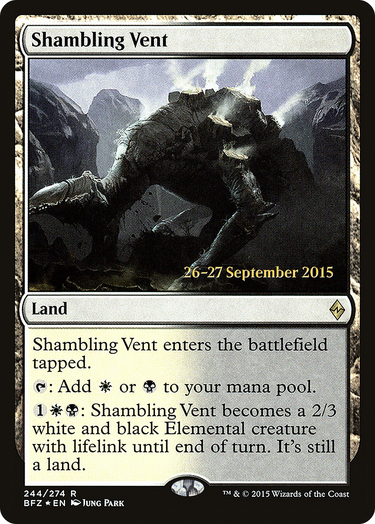 Shambling Vent (PRE-244S) [Battle for Zendikar Promos] Foil