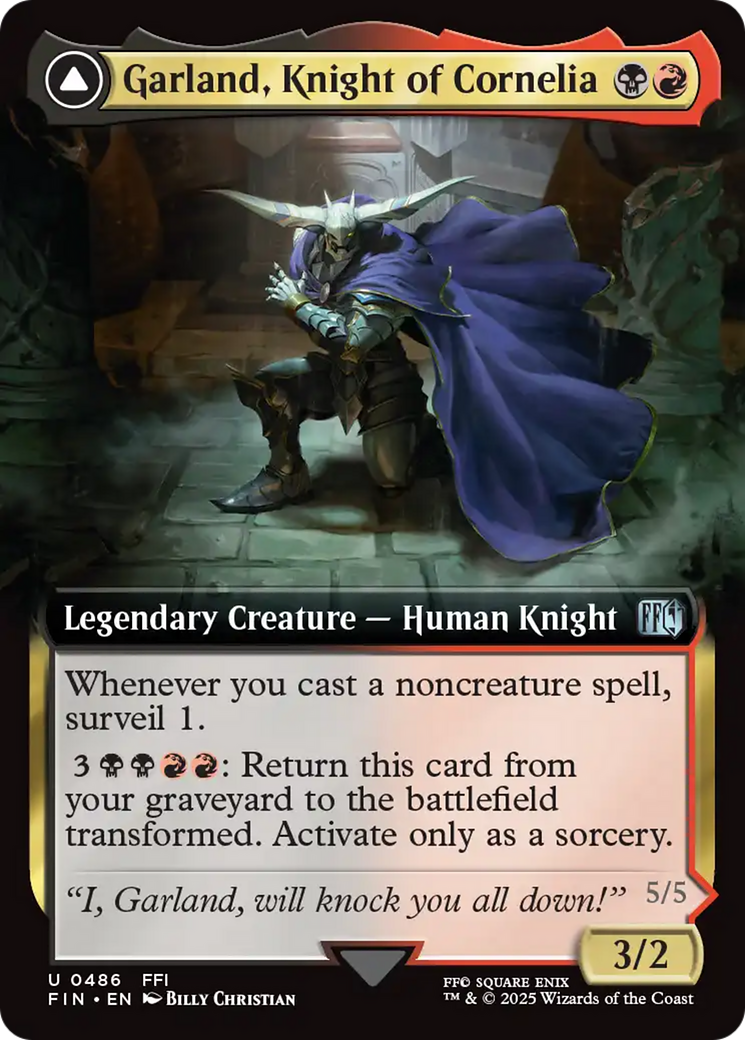 Garland, Knight of Cornelia (Extended Art) (FIN-486) [FINAL FANTASY]: (Extended Art)