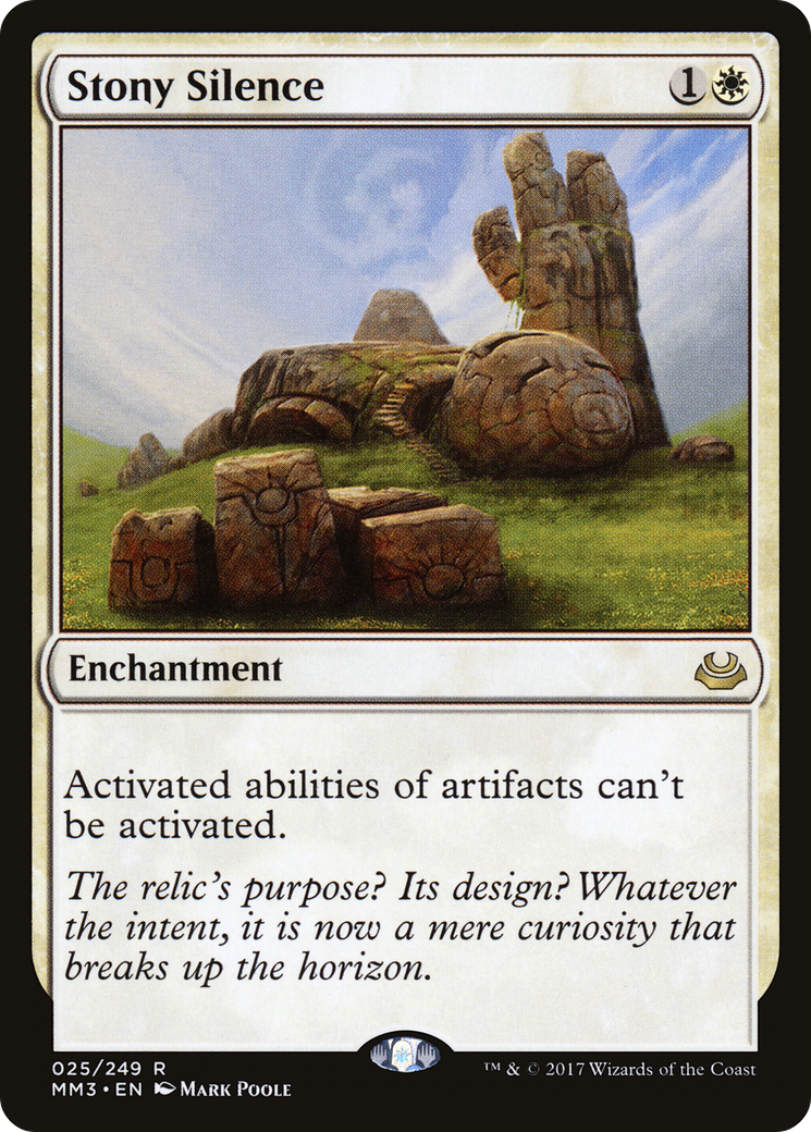 Stony Silence (MM3-025) [Modern Masters 2017]