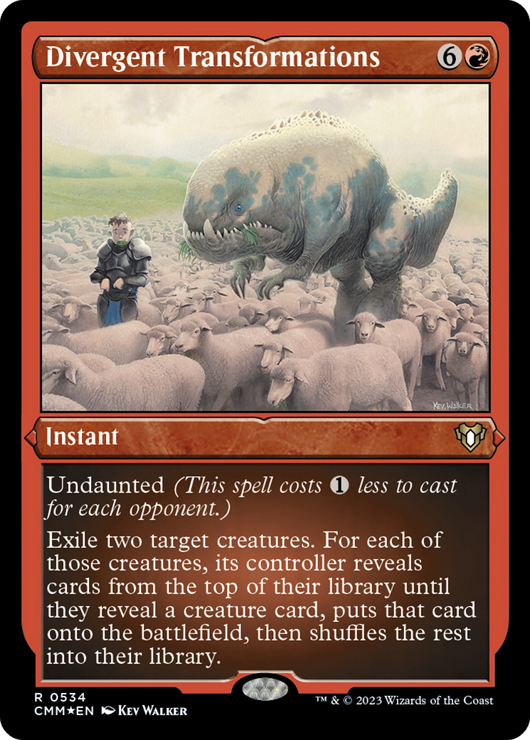 Divergent Transformations (CMM-534) [Commander Masters] Etched Foil