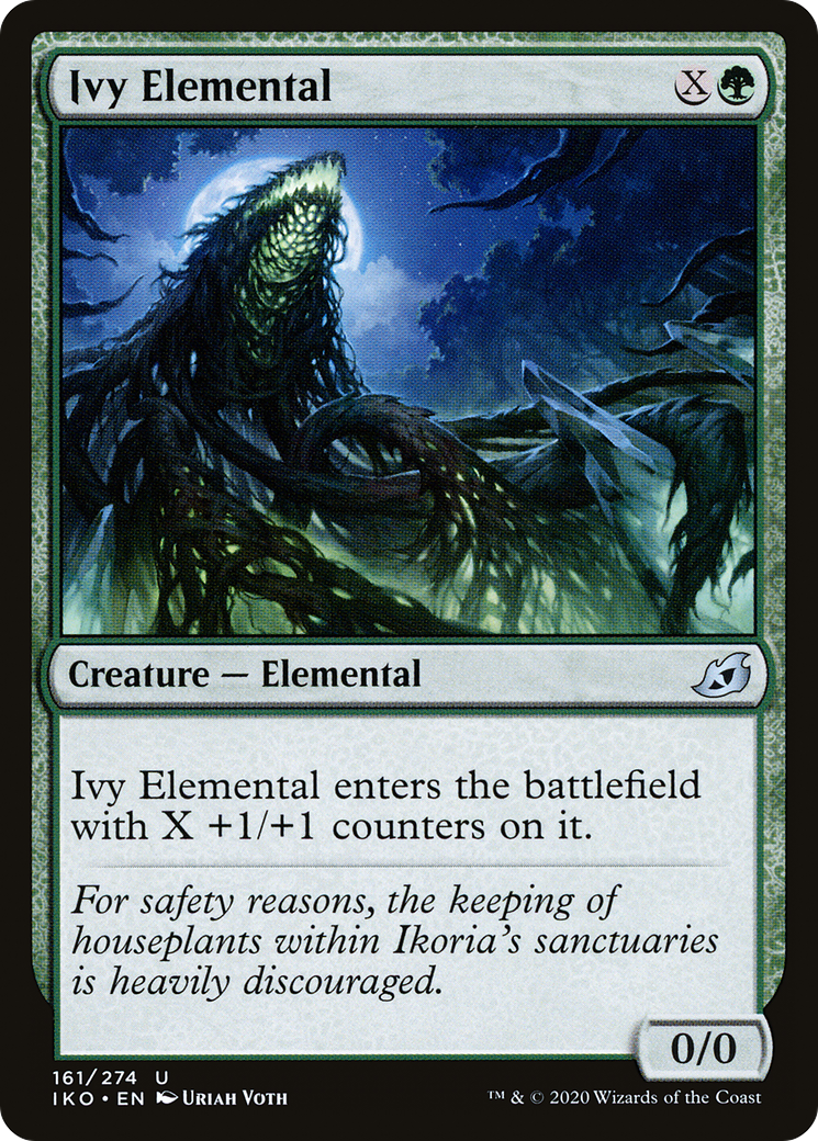 Ivy Elemental (IKO-161) [Ikoria: Lair of Behemoths] Foil