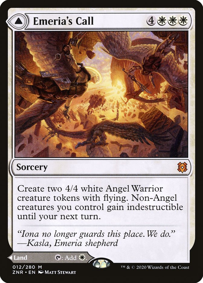 Emeria's Call // Emeria, Shattered Skyclave (ZNR-012) [Zendikar Rising] Foil