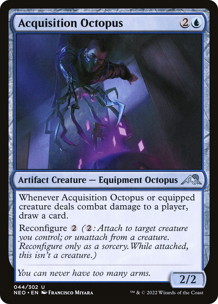 Acquisition Octopus (NEO-044) [Kamigawa: Neon Dynasty] Foil