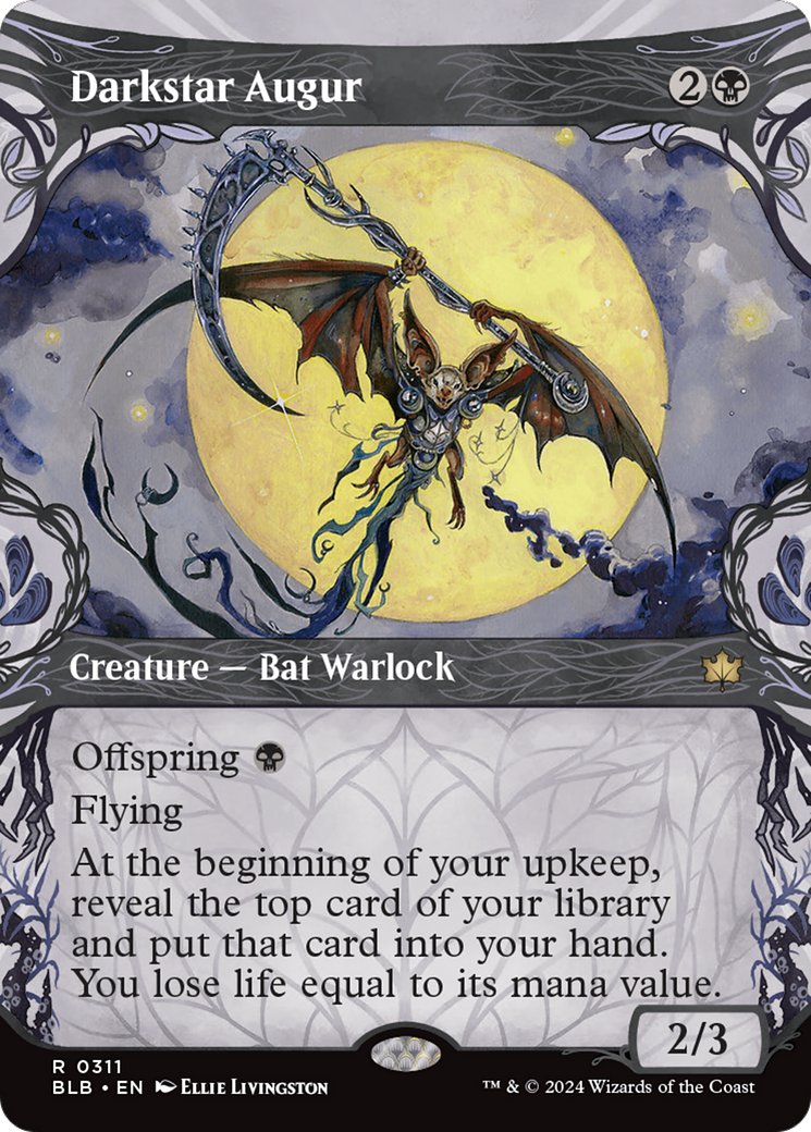 Darkstar Augur (BLB-311) [Bloomburrow]: (Showcase) (Borderless)
