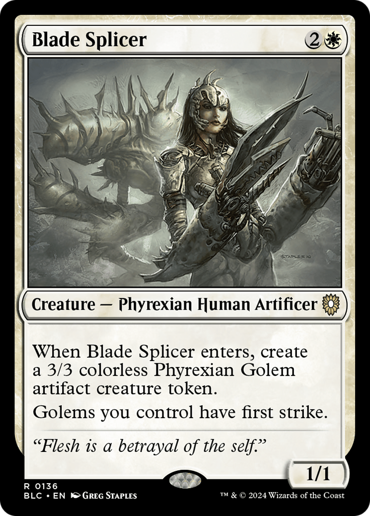 Blade Splicer (BLC-136) [Bloomburrow Commander]