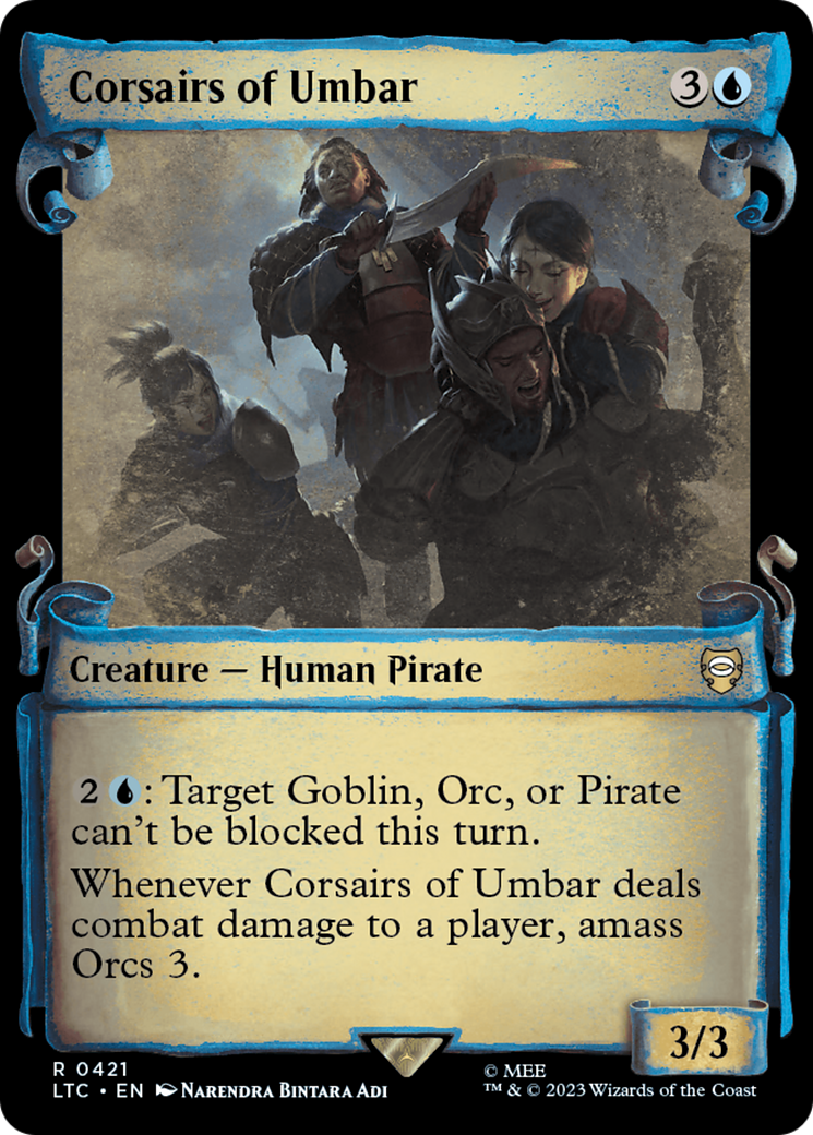 Corsairs of Umbar (LTC-421) [Tales of Middle-earth Commander]: (Showcase) Foil