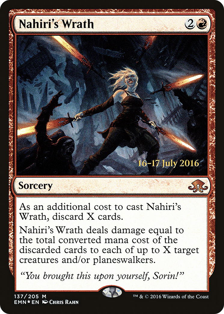 Nahiri's Wrath (PRE-137S) [Eldritch Moon Promos] Foil