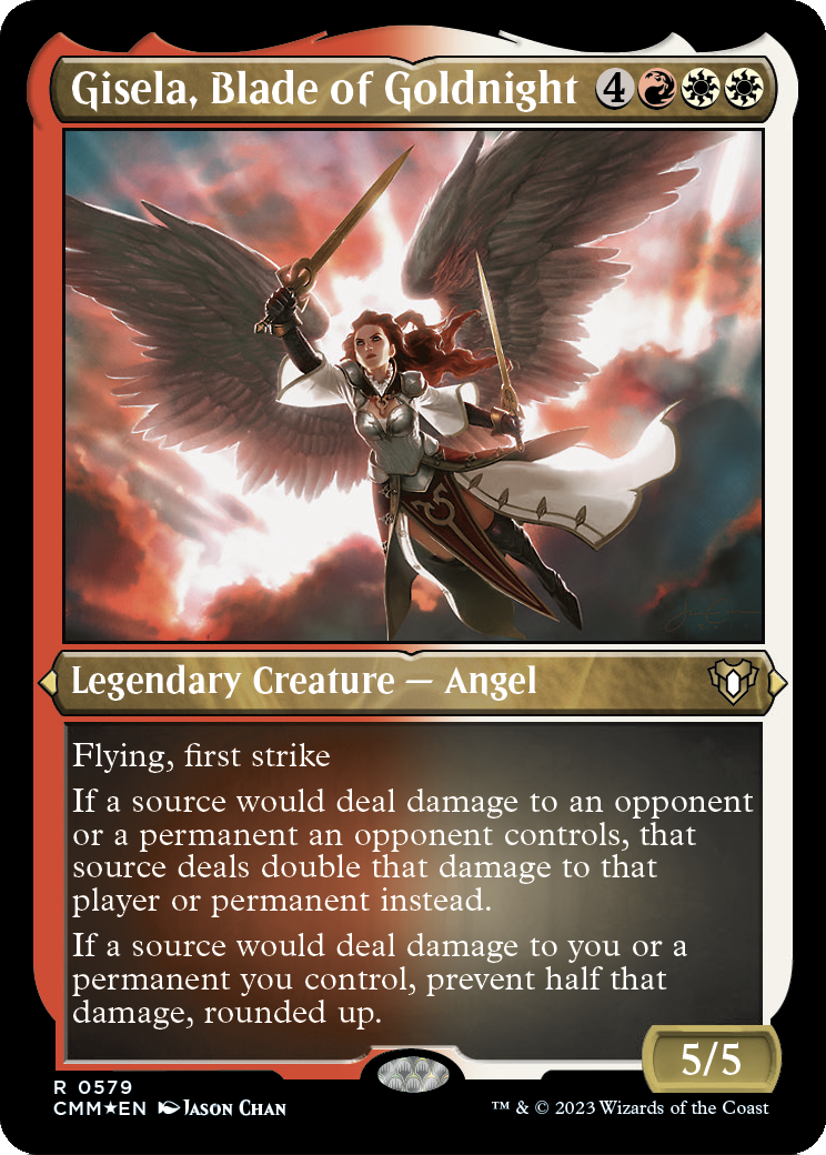 Gisela, Blade of Goldnight (Foil Etched) (CMM-579) [Commander Masters] Foil