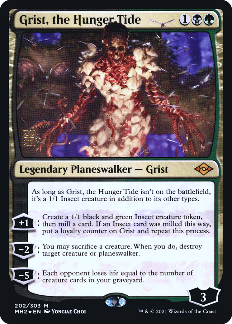 Grist, the Hunger Tide (PRE-202S) [Modern Horizons 2 Promos] Foil