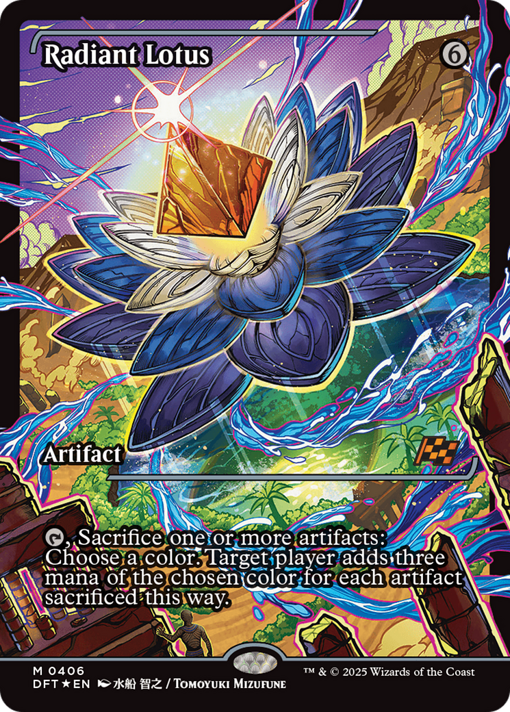 Radiant Lotus (DFT-406) [Aetherdrift]: (Showcase) Foil