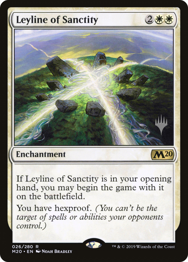 Leyline of Sanctity (PPM20-26P) [Promo Pack: Core Set 2020 Promos]